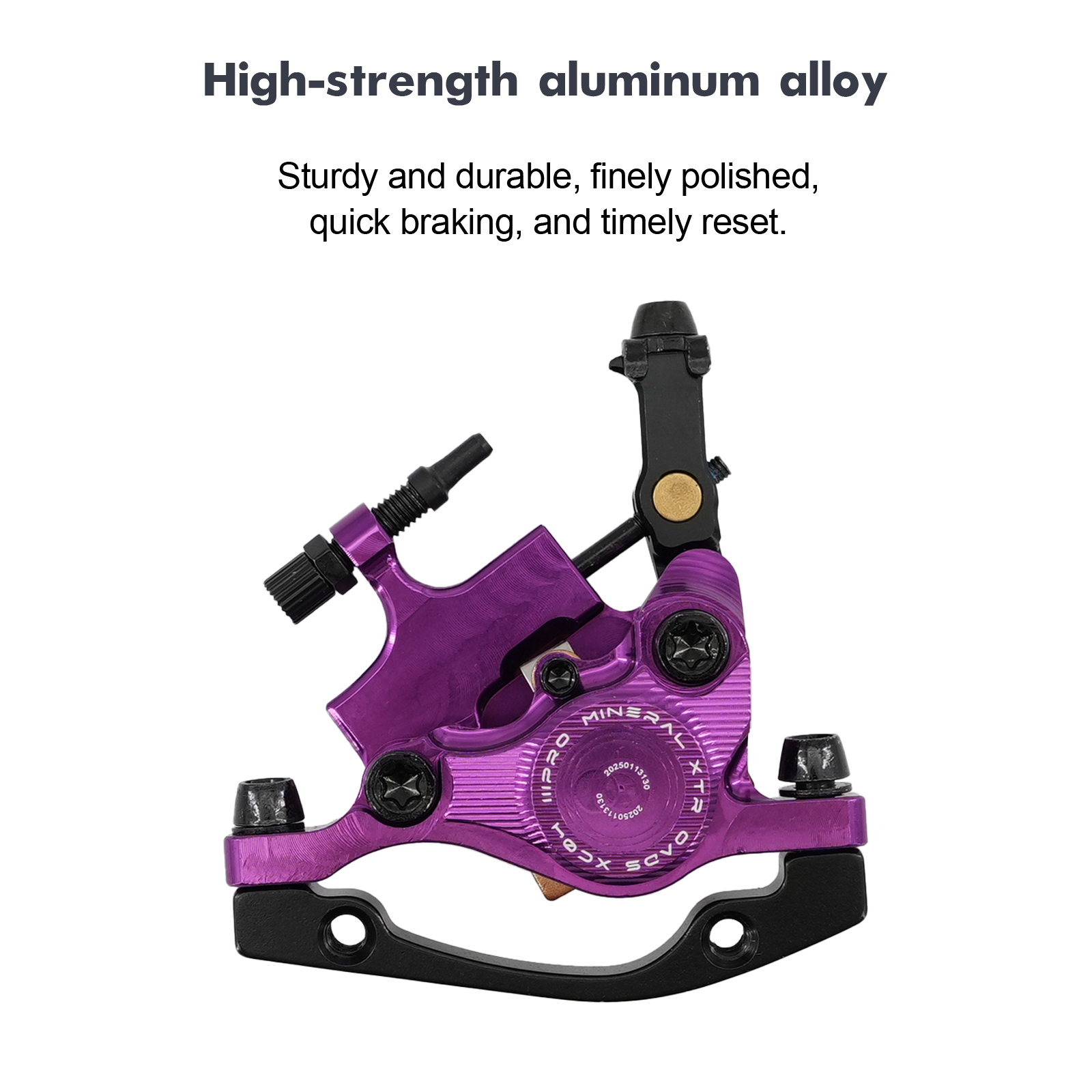 IIIPRO MTB brake caliper cable pulling actuated hydraulic brake 2 pistons aluminum ultra lightweight