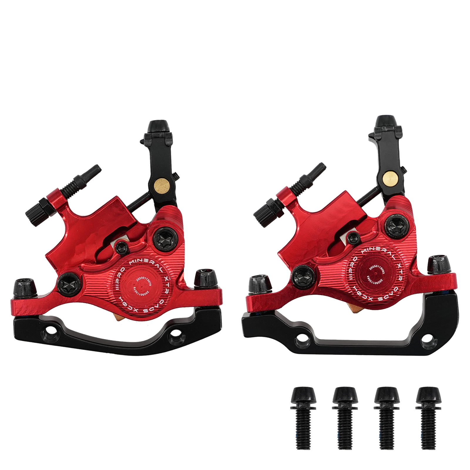 IIIPRO MTB brake caliper cable pulling actuated hydraulic brake 2 pistons aluminum ultra lightweight