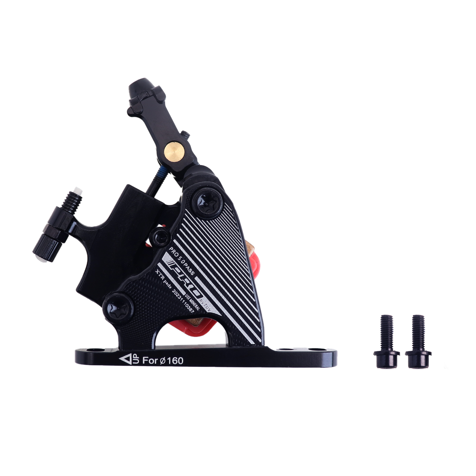 IIIPRO hydraulic brake caliper for road bike gravel 2 pistons cable actuated flat mount