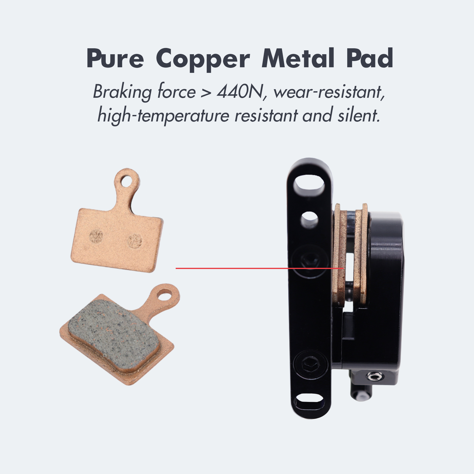 IIIPRO hydraulic brake caliper for road bike gravel 2 pistons cable actuated flat mount